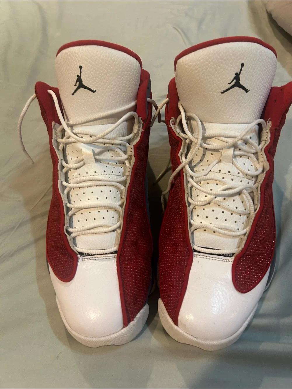 Jordan Kids Red & White High-Top Basketball Sneakers